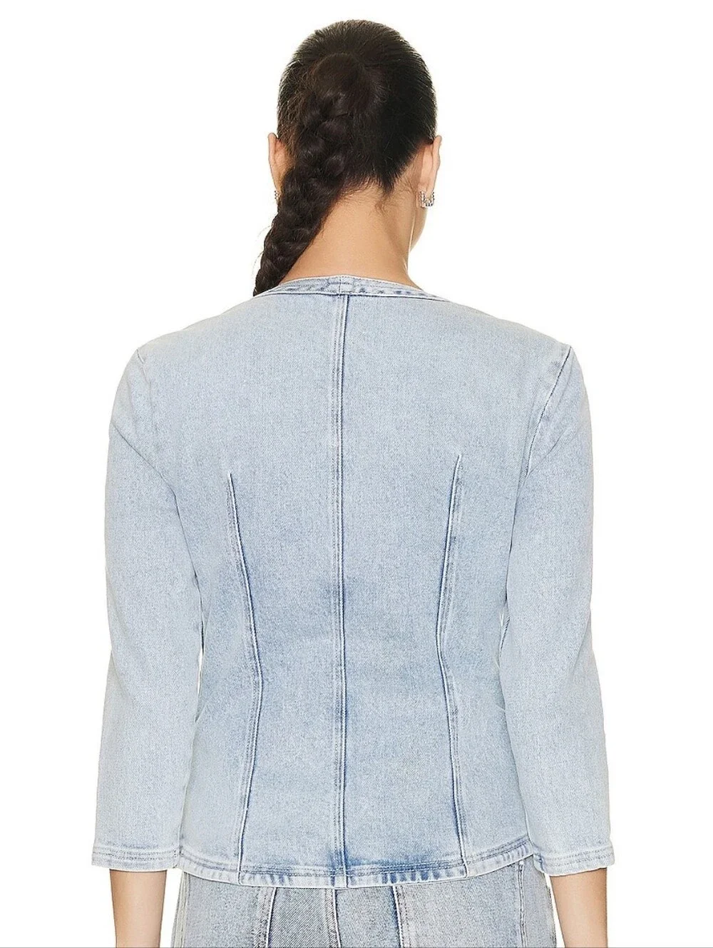 Isabel Marant Vanio Denim Corset Top - FR 36